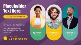 Presentation of 3 Speakers Webinar Invitation 