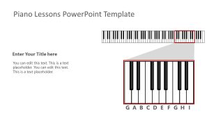 PowerPoint Piano Keyboard Illustration 