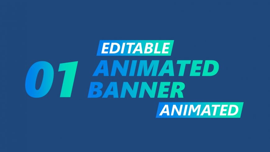 Text Animation in Cover Slide Tempate