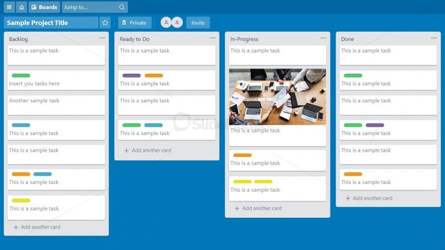Cards of Trello Boards in PowerPoint
