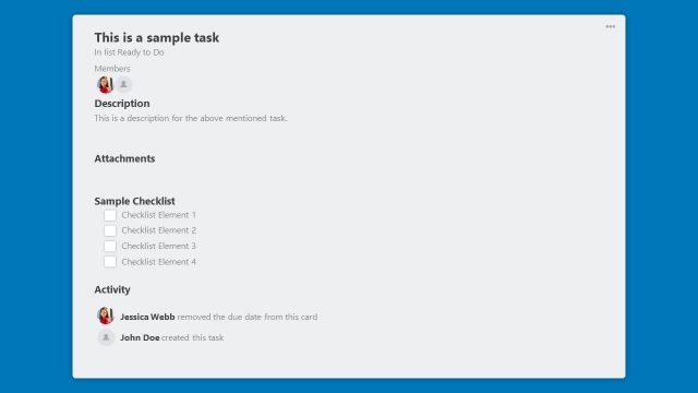 Project Collaboration Template of Trello