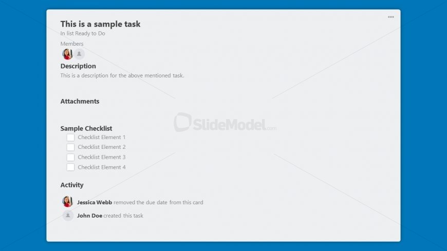 Trello Board format of Collaboration PPT