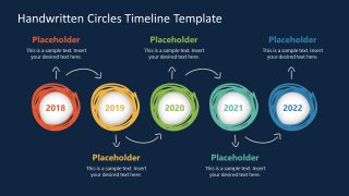 Presentation of Hand Drawn Timeline PPT