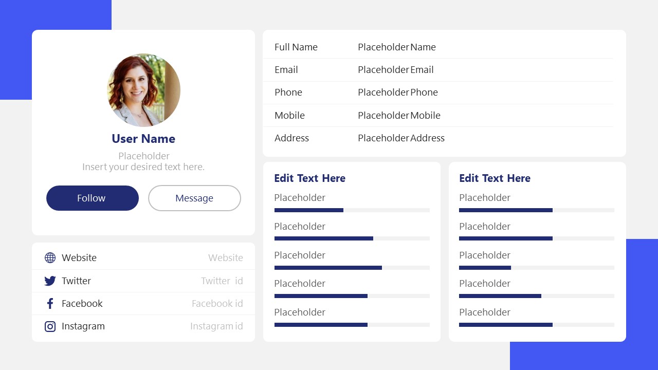 Resume User Profile Template PowerPoint 