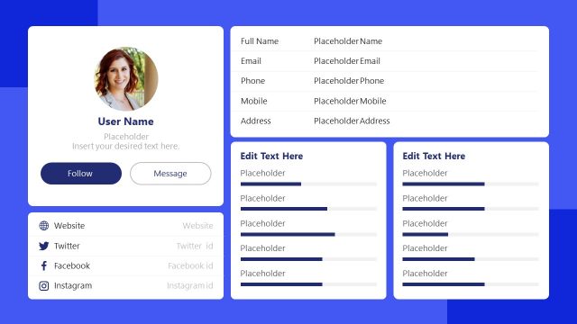 Self Introduction User Profile PowerPoint