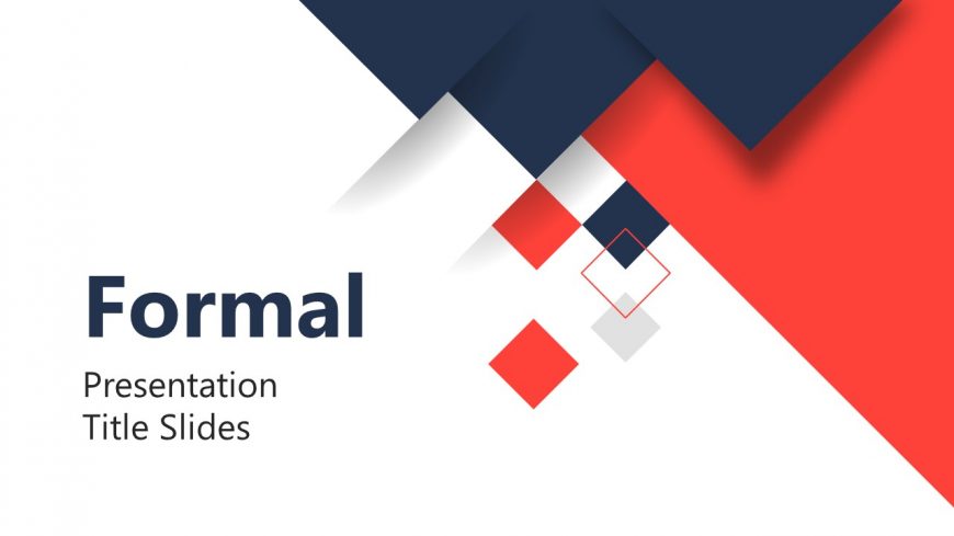 Cover Slide Formal Templates Background Upper Right