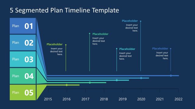 5 Segmented Plan Timelines Slide