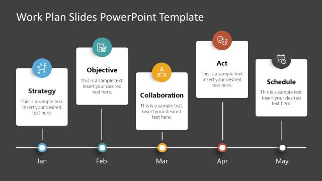 PowerPoint Template for Work Plan and Timeline