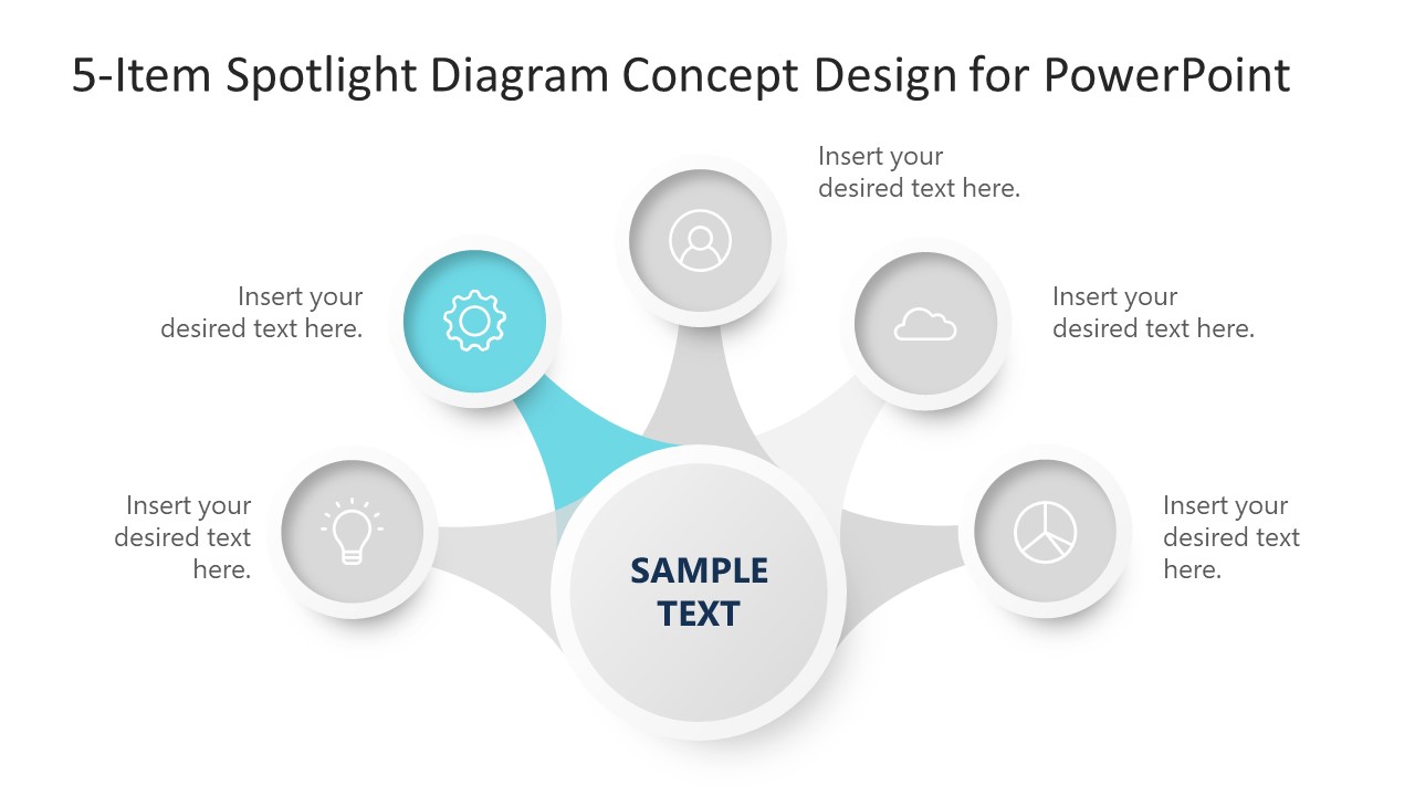PowerPoint Concept Diagram 5 Steps