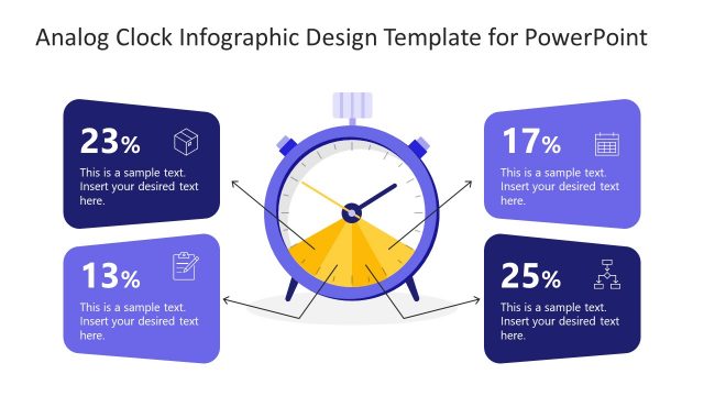 Analog Clock Infographic Design Template for PowerPoint