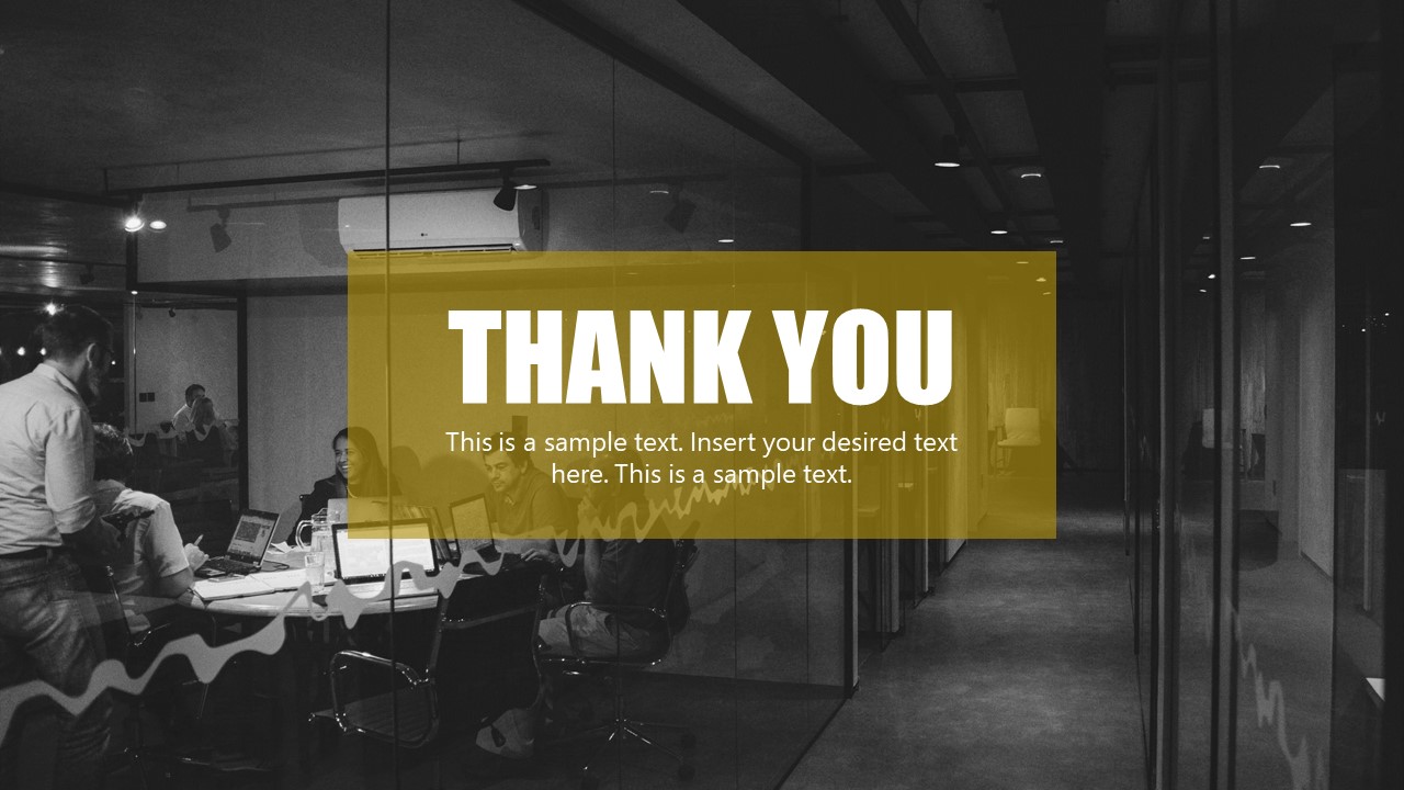 ThankYou Slide Template for Consulting Report