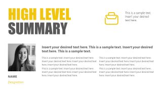 Consulting Report Summary Template Slide