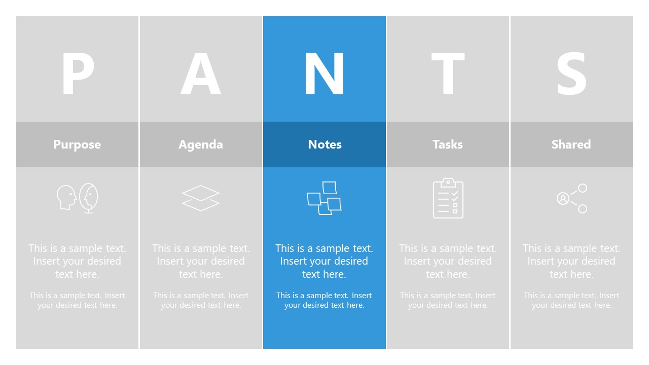 PANTS Meeting Framework - Notes Slide