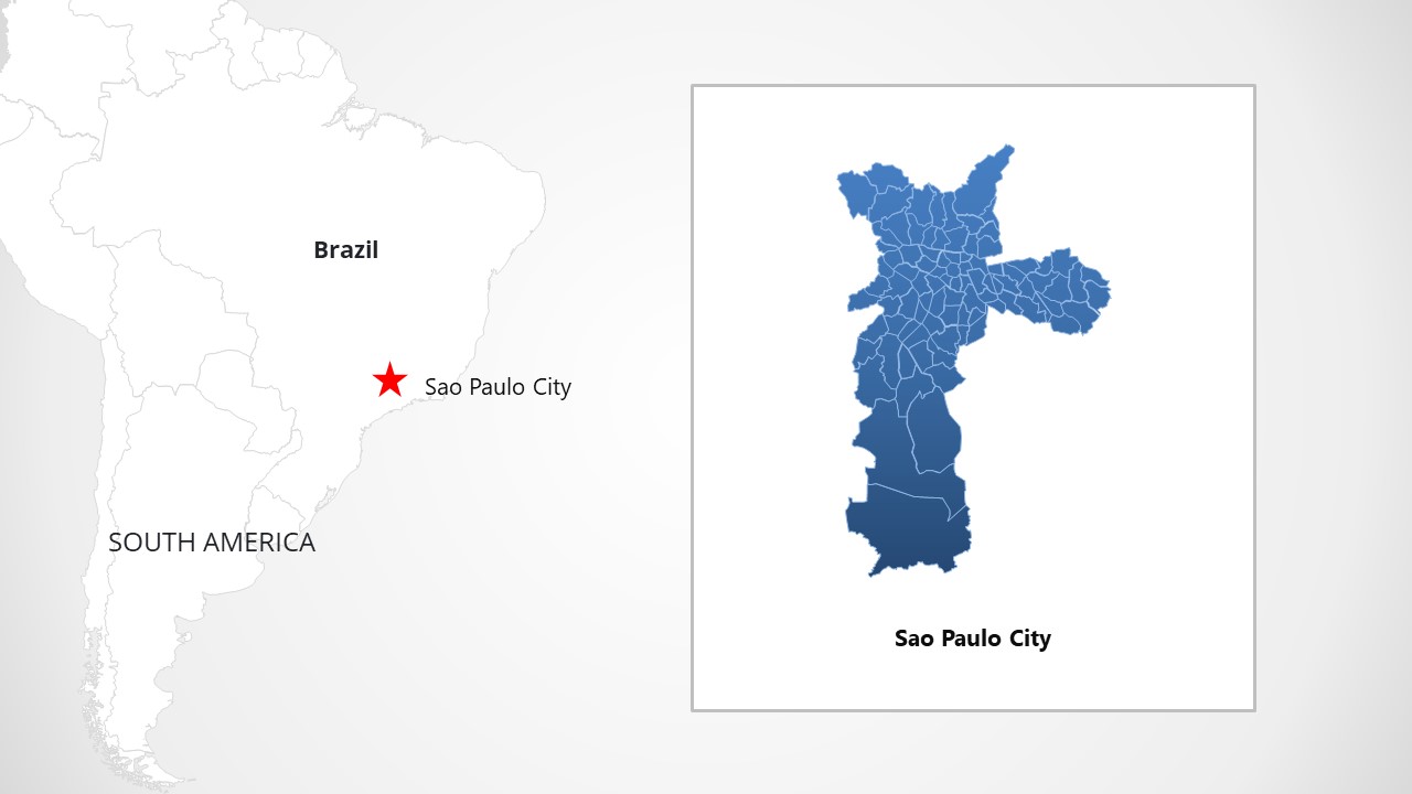 Editable Slide Template for Sao Paulo City