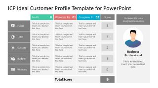 Slide Template for ICP Ideal Customer Profile Template 