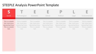 Color Highlighted Slide for Social Factor