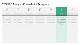 Legal Parameter Color Highlight in STEEPLE Analysis Template