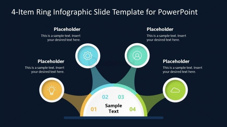 Presentation Slide Template of Ring Infographic Diagram