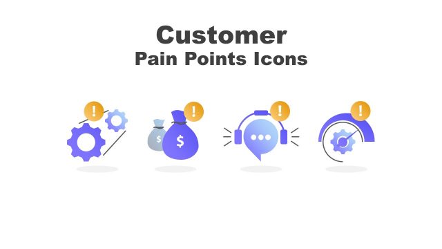 Customer Pain Points PowerPoint Icons
