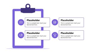 4-Item Checklist Infographic PPT Template