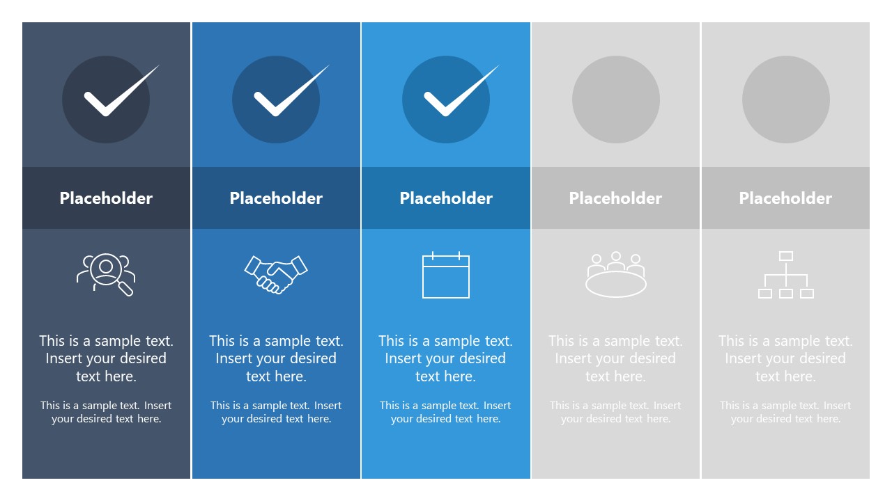 5-Step Checklist Diagram for Presentation