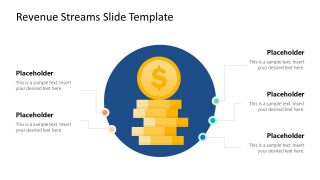 Editable Slide with Dollar Coins Infographic