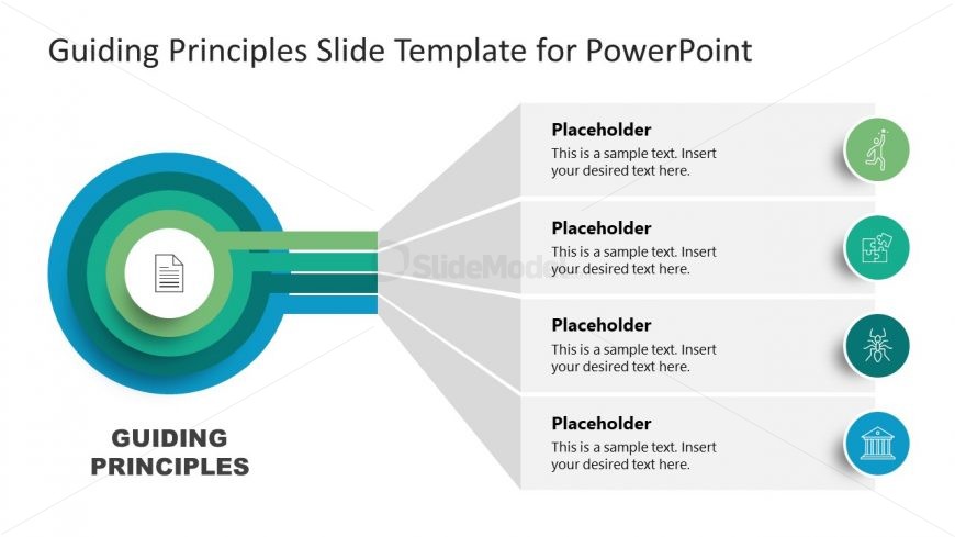 Editable Concentric Circles for Guiding Principles