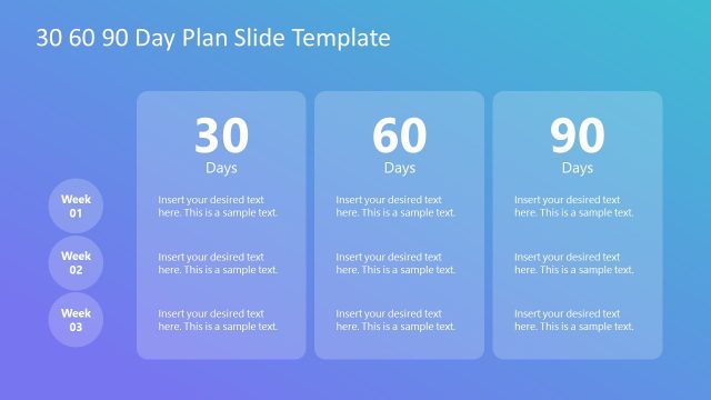 30 60 90 Day Plan Template Design for PowerPoint
