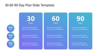 PowerPoint Slide Template for 30 60 90 Day Plan 