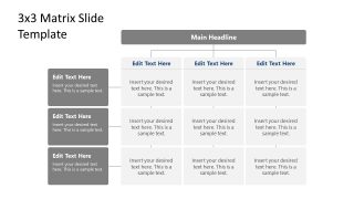 3x3 Matrix for PowerPoint Presentations