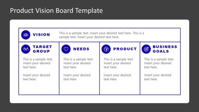 Product Vision Table Slide – Black Background