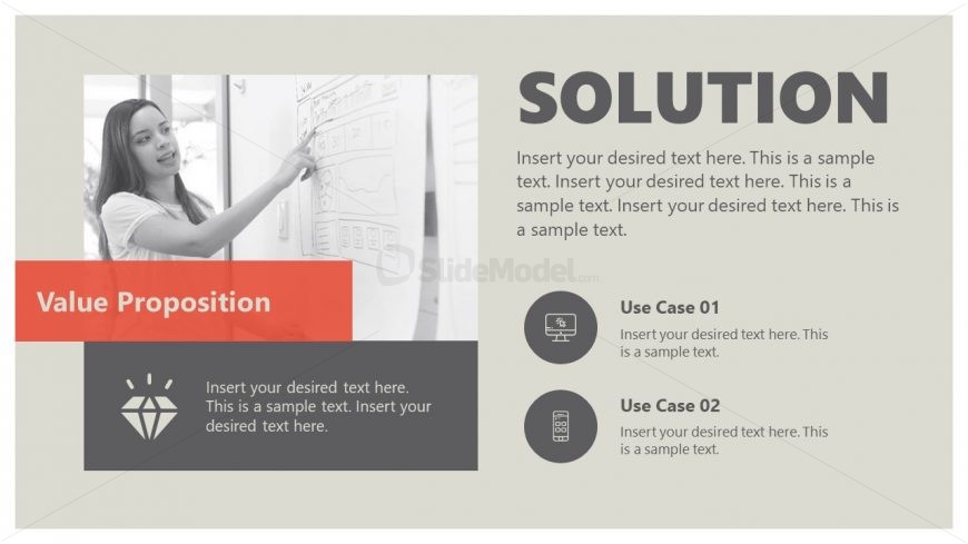 Template Slide for Solution and Company Value Proposition