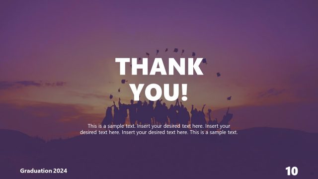 Ending Slide Template for Graduation PowerPoint Template