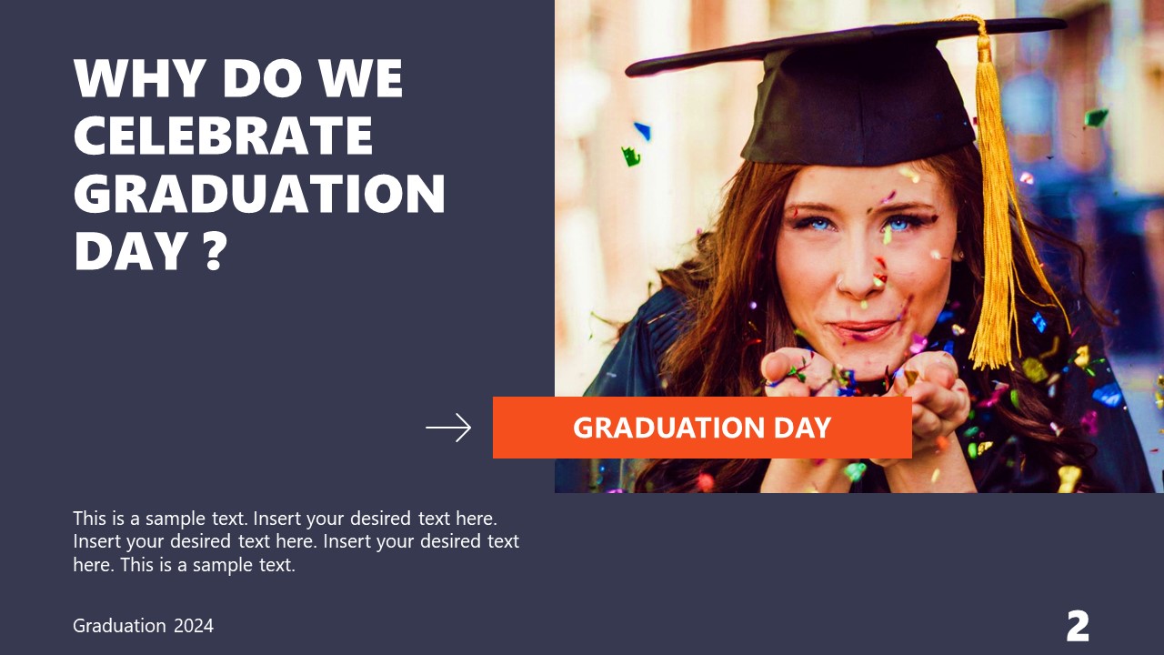 Template Slide for Graduation Day Celebration