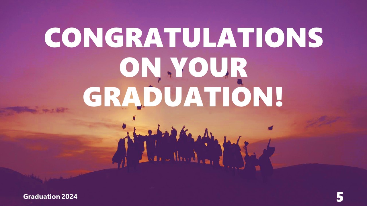 Congratulations Picture Slide for Graduation Ceremony - SlideModel