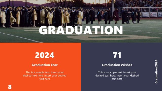 Numbers Slide for Graduation Year and Graduates