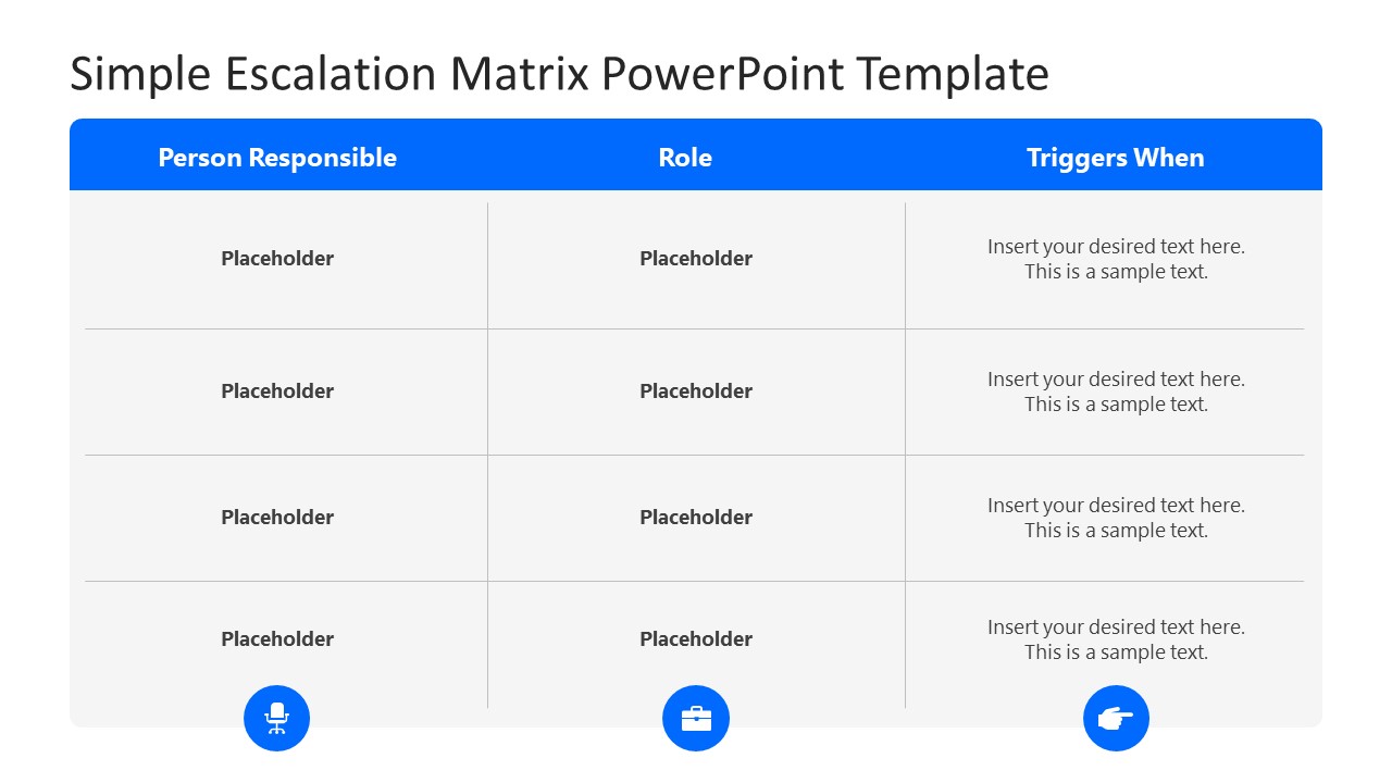 Multitier Escalation Matrix PowerPoint Template - SlideModel