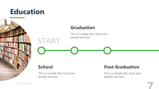 Educational Background Horizontal Timeline