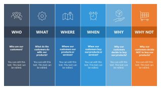 PPT 6W Model Template Slide 