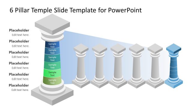 Greek Pillars PowerPoint Illustration Slide