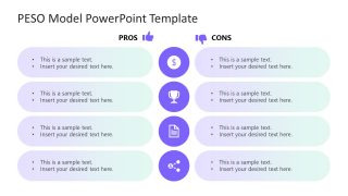 Editable Pros and Cons Slide for Presentation