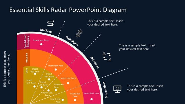 Dark Background – Radar Diagram for Essential Skills Presentation