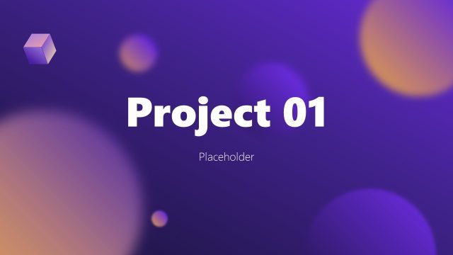 Project One Title Slide Template Slide
