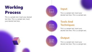 Project Working Process Editable Slide