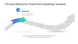 Presentation Slide with 7 Arrows Diagram