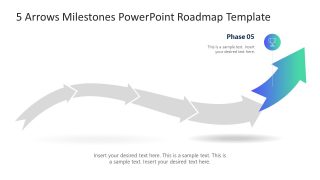 PPT Arrow Process Diagram with Segments