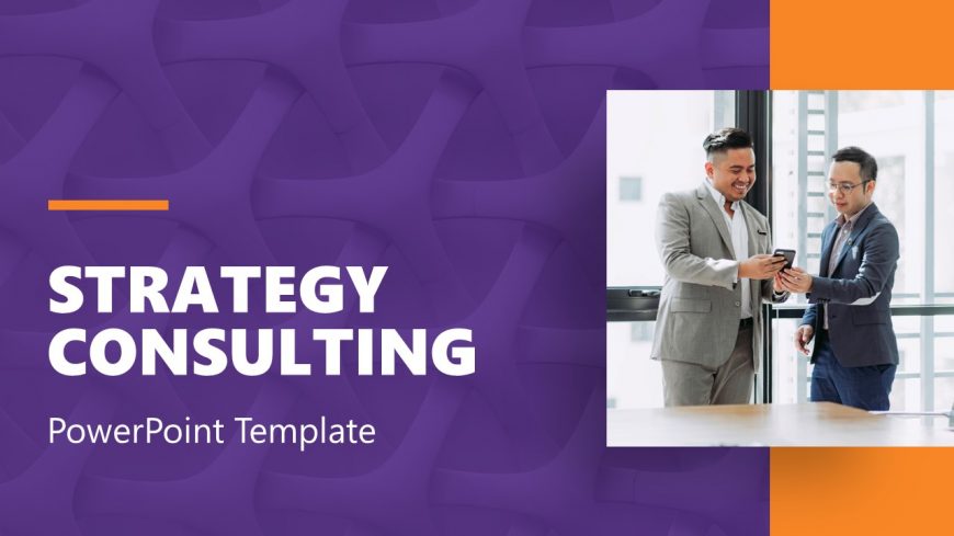 Title Slide Strategy Consulting Template - Dark Background 