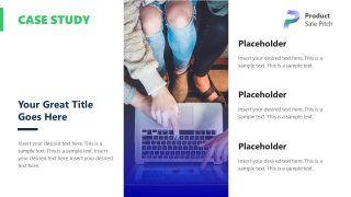 Editable Case Study Slide with Image Placeholder