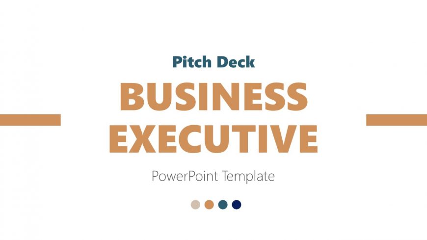 Title Slide for Business Executive Pitch Deck