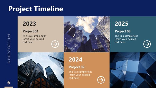 Business Timeline Slide with Images